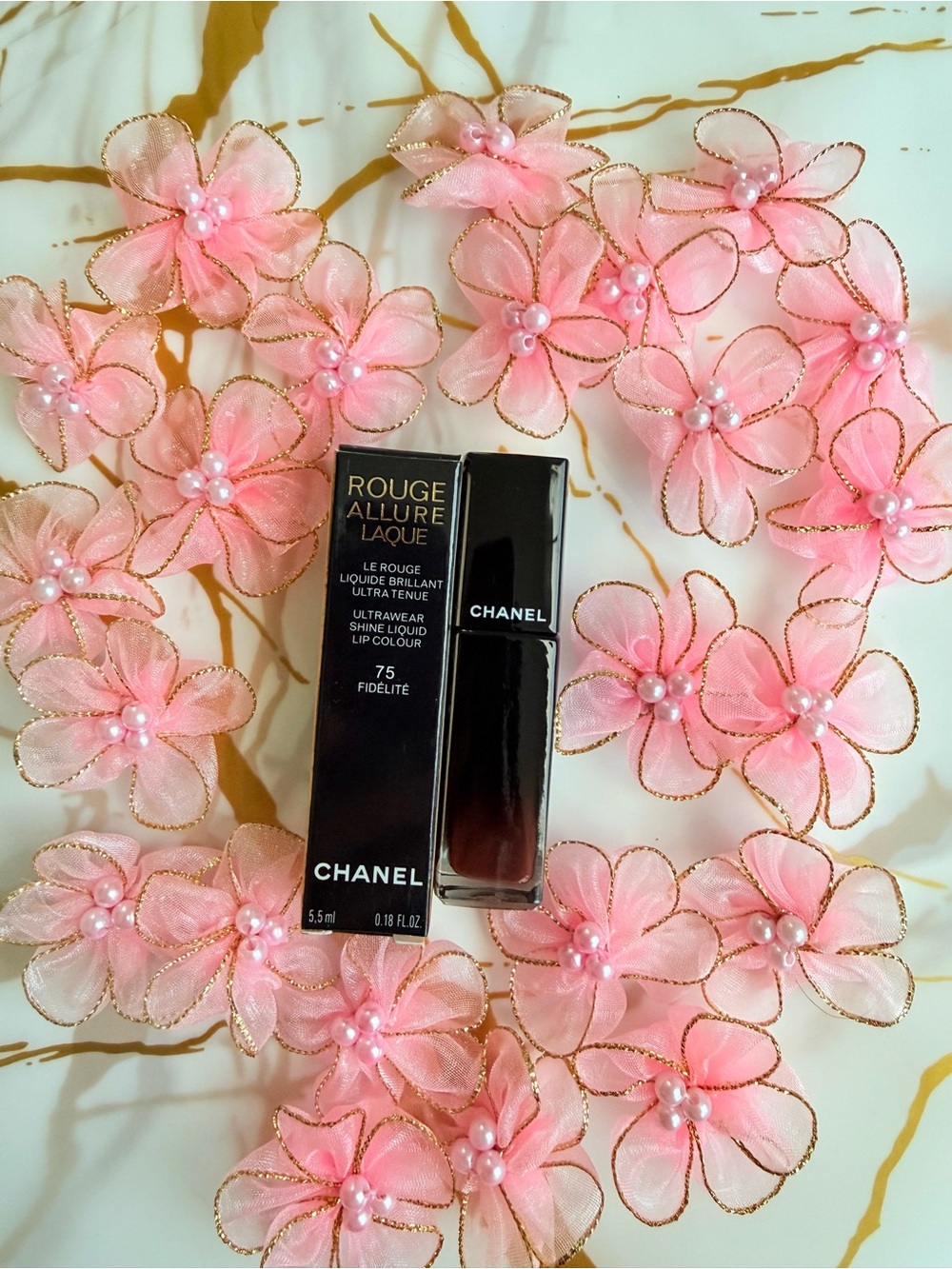Chanel Rouge Allure Laque Liquid Lip Colour — 75 Fidelite AMAZING New in box